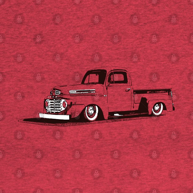 1948 Ford F-1 Pickup - monochrome by mal_photography